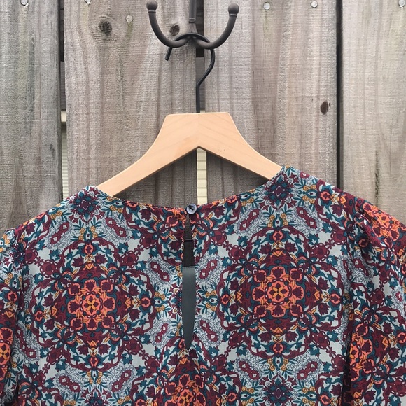 Xhilaration Blue/Gray Paisley Dress - Size Small - Picture 6 of 8